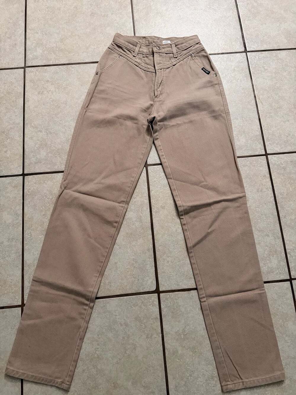 Vintage Rockies Western Jeanswear Tan High Rise Pants Size 28/7